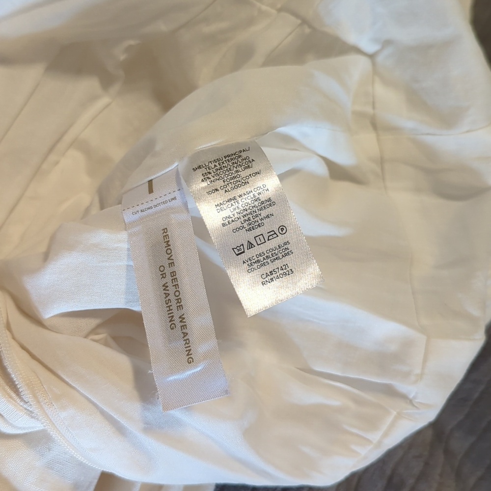 LOFT White Linen Jumpsuit - Picture 7 of 7